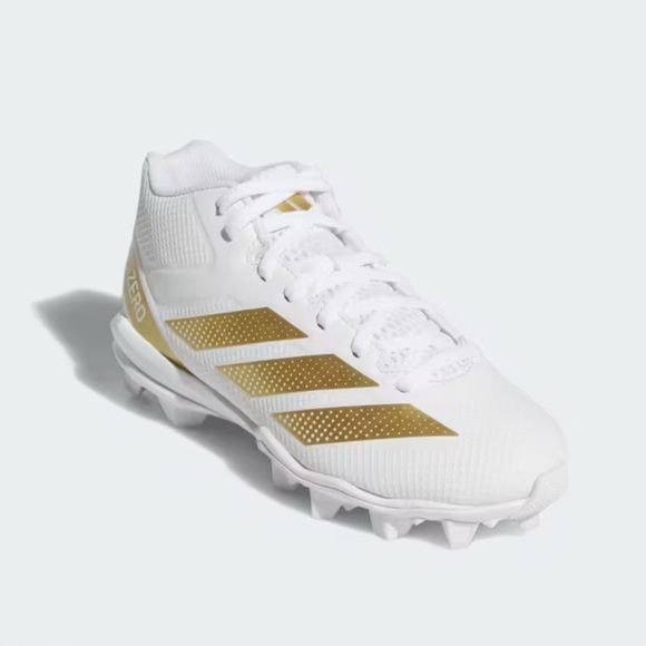 Men’s Adidas Adizero Impact 2 Football Cleats Gold /White Size 11 - Picture 4 of 8